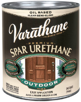 Varathane 9441 Exterior Oil Based Spar Urethane, Quart, Semi-Gloss