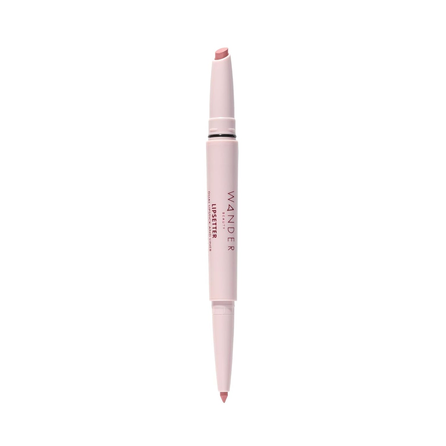 Wander Beauty Lipsetter Dual Cream Lipstick + Lip Liner - Bohemian Blush - Ultra-Smooth, Hydrating Lipstick and Nude Pink Lip Liner with a Soft Matte Finish - Made with Squalane & Peptides (1 Count)