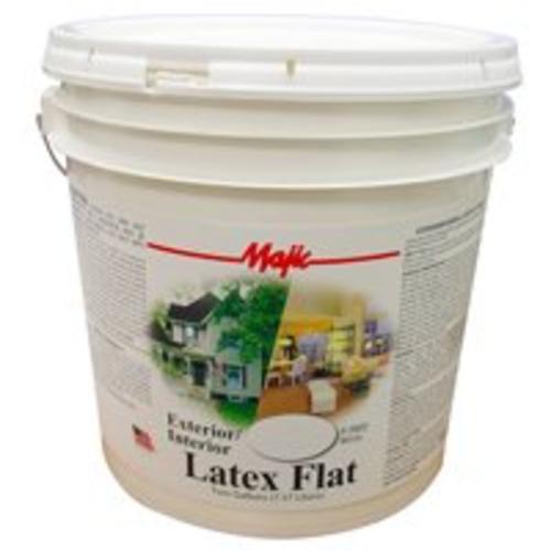 Majic 8-0802-6 Exterior/Interior Latex Flat Paint, 2 Gallon, White