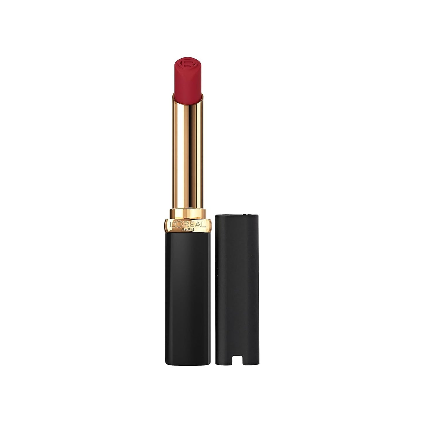 L’Oréal Paris Colour Riche Intense Volume Matte Lipstick, Lip Makeup Infused with Hyaluronic Acid for up to 16HR Wear, Le Rouge Paris, 0.06 Oz