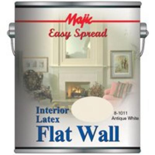 Majic 8-1011-1 Flat Interior Latex Paint, Antique White, 1 Gallon