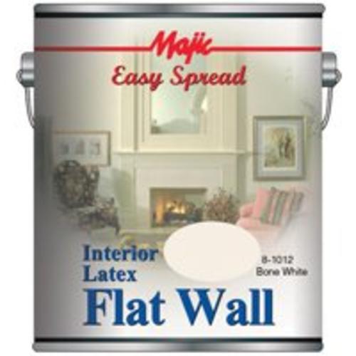 Majic 8-1012-1 Easy Spread Interior Latex Flat Wall Paint 1-Gallon, Bone White