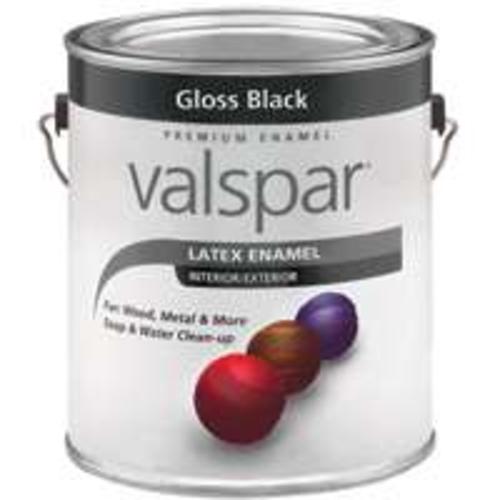 Valspar 410.0065048.007 Gloss Latex Enamel, Black