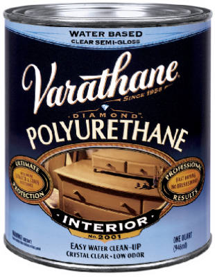 Varathane 200141H Semi Gloss Waterborne Clear Polyurethane, 1 Quart