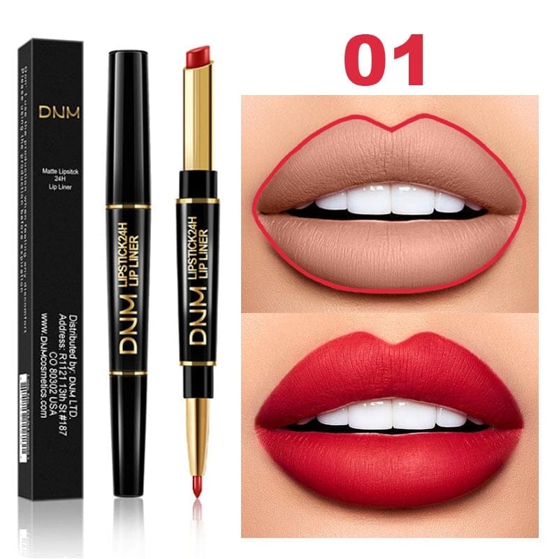 Double Ended Matte Lipstick Long Lasting Waterproof Lipsticks