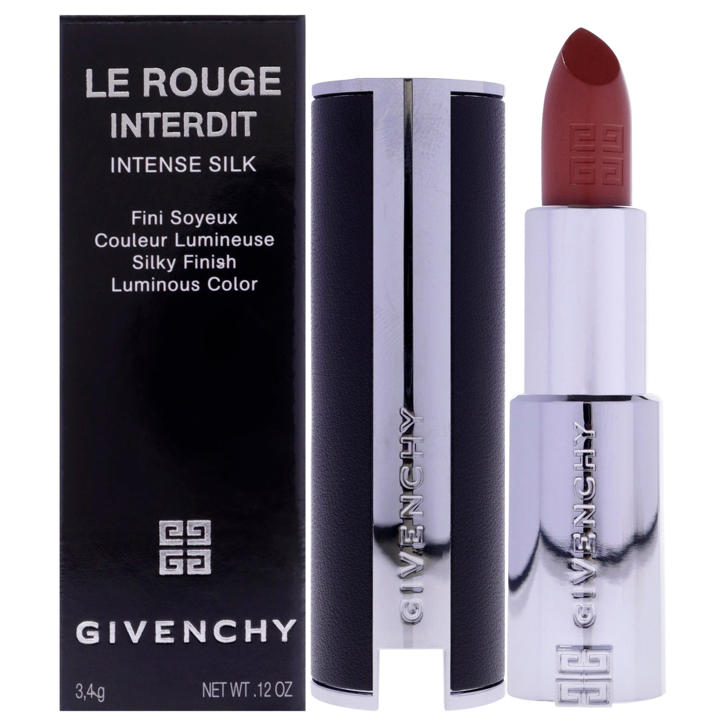Le Rouge Interdit Intense Silk Lipstick - N500 Brun Mocha by Givenchy for Women - 0.11 oz Lipstick