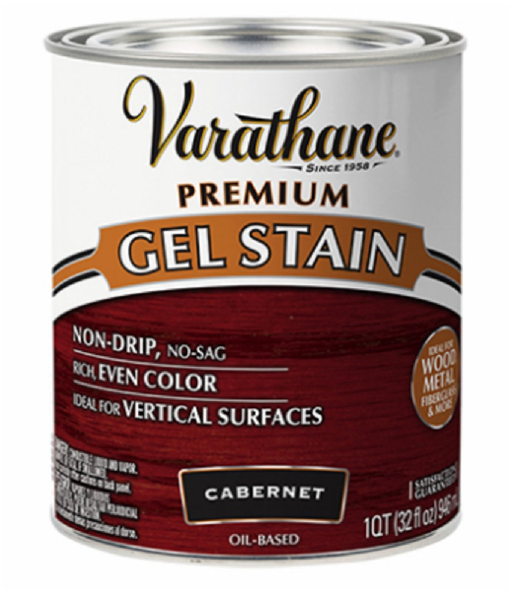 Varathane 358300 Premium Gel Stain, Quart, Cabernet