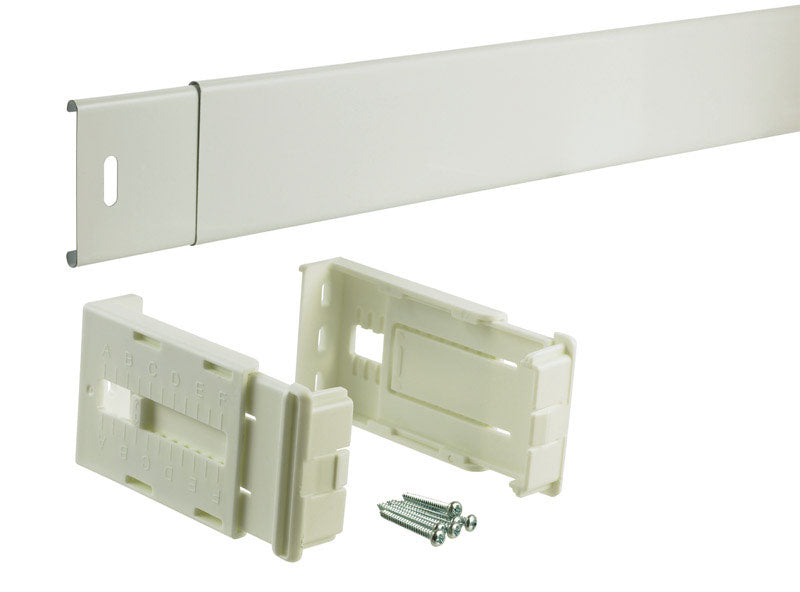 Kenney KN506AP Wide Pocket Rod, White, 28" to 48"