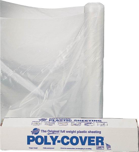 Lbm Poly 4X10-C Polyethylene Sheeting, 10' x 100', Clear