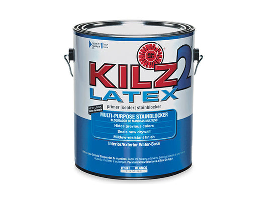 Kilz 2® Latex 20041 White Pigmented Primer Sealer/Stain Killer, 1 Gallon