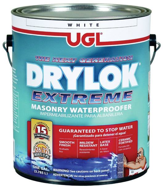 Drylok® 28613 Extreme Masonry Waterproofer, 1 Gallon, White