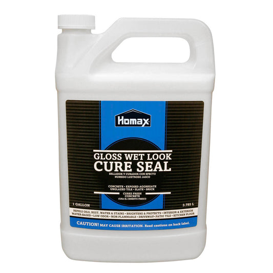 Homax® 0613 Gloss Wet Look Concrete Cure Seal, 1 Gallon