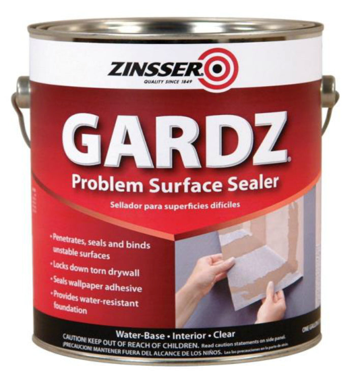 Zinsser 02301 Gardz® Problem Surface Sealer, Dries Clear, 1-Gallon