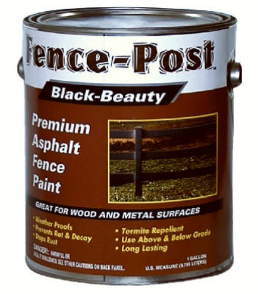 Gardner® 9001-GA Fence Post Black Beauty Asphalt Fence Paint, 3.6 Qt