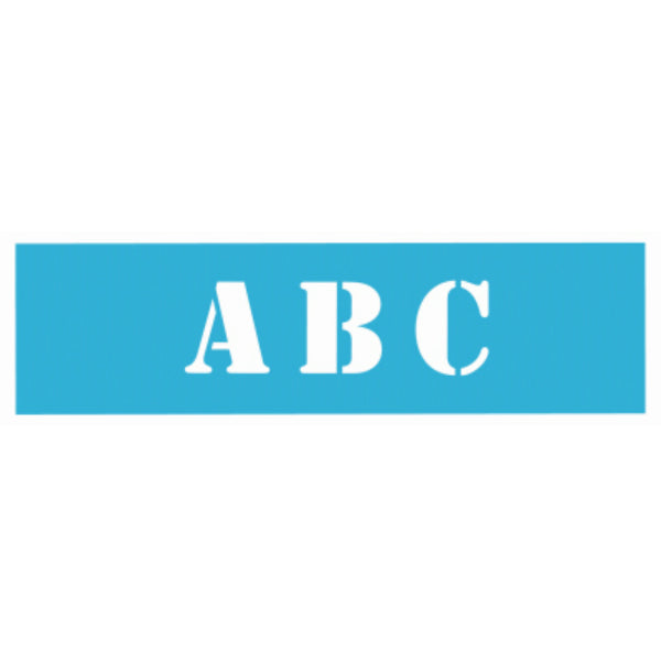 Americana® AS109-K Laser Cut 5" Stencil Font Alphabet, 6" x 18", 7-Sheets