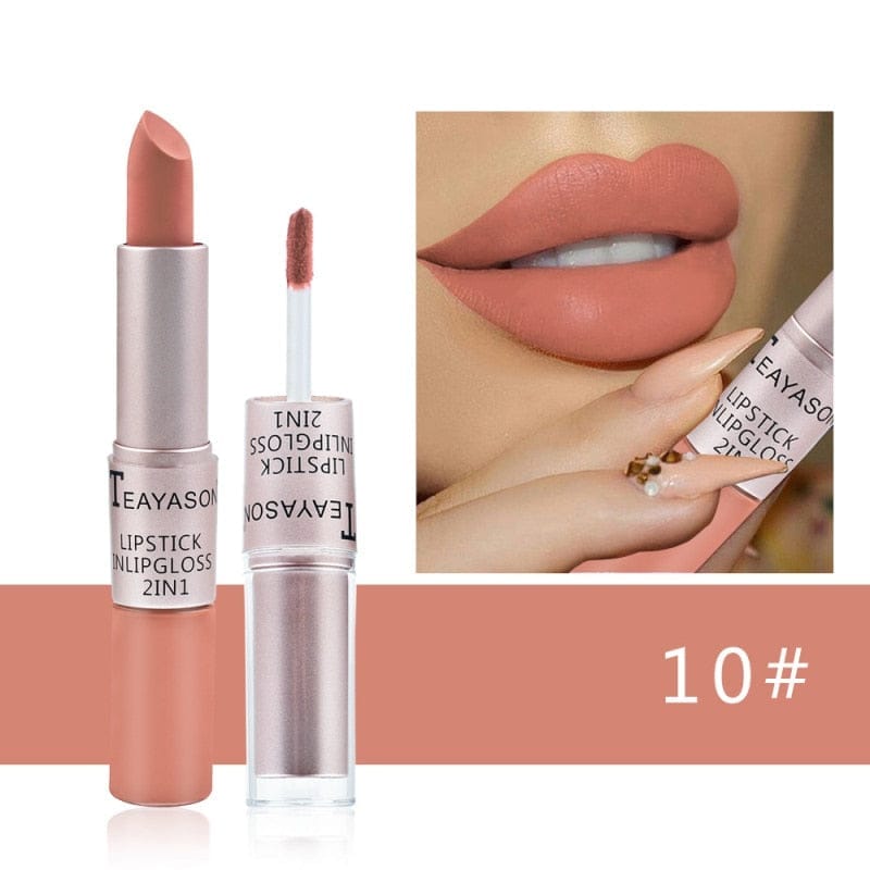 2-in-1 Double Head Long Lasting Matte Lipstick
