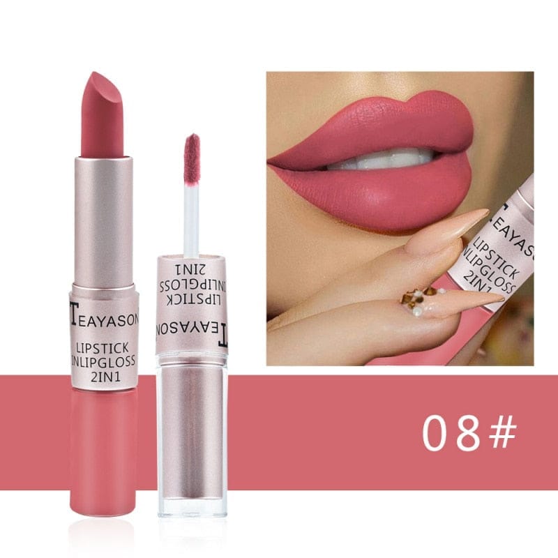 2-in-1 Double Head Long Lasting Matte Lipstick