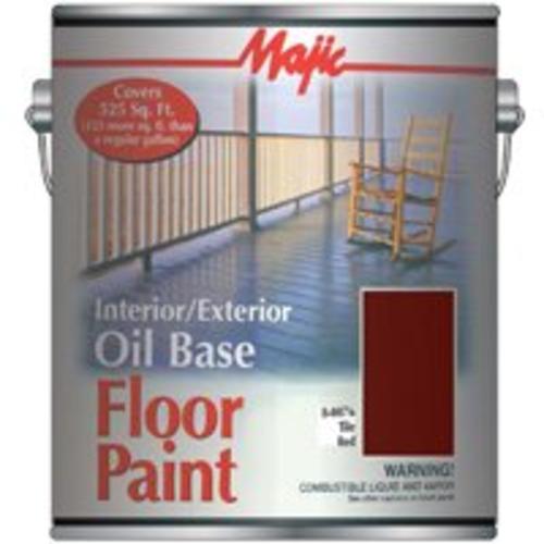 Majic 8-0076-1 Oil Base Floor, Gallon, Tile Red