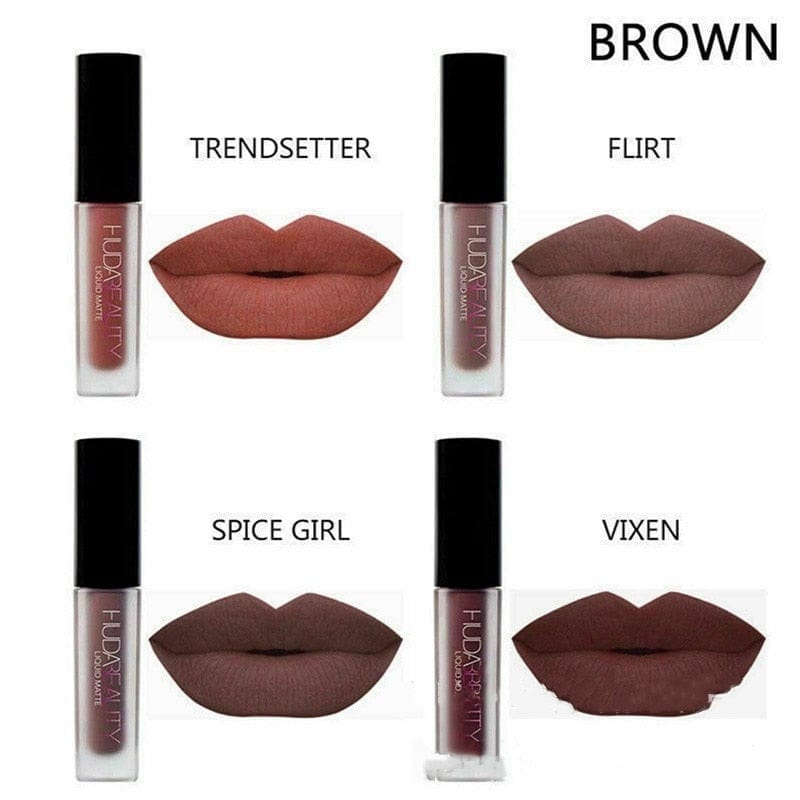 4pcs Matte Lip Gloss Mini Lip Glaze Waterproof Makeup