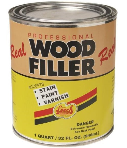 Leech LWF-70-6 Superior Grade Real Wood Filler, 1 Quart