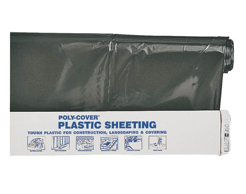 Lbm Poly 4X20-B Polyethylene Film, 20' x 100', Black