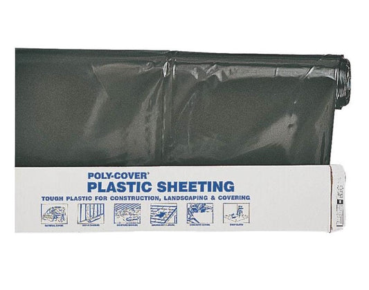 Lbm Poly 4X20-B Polyethylene Film, 20' x 100', Black