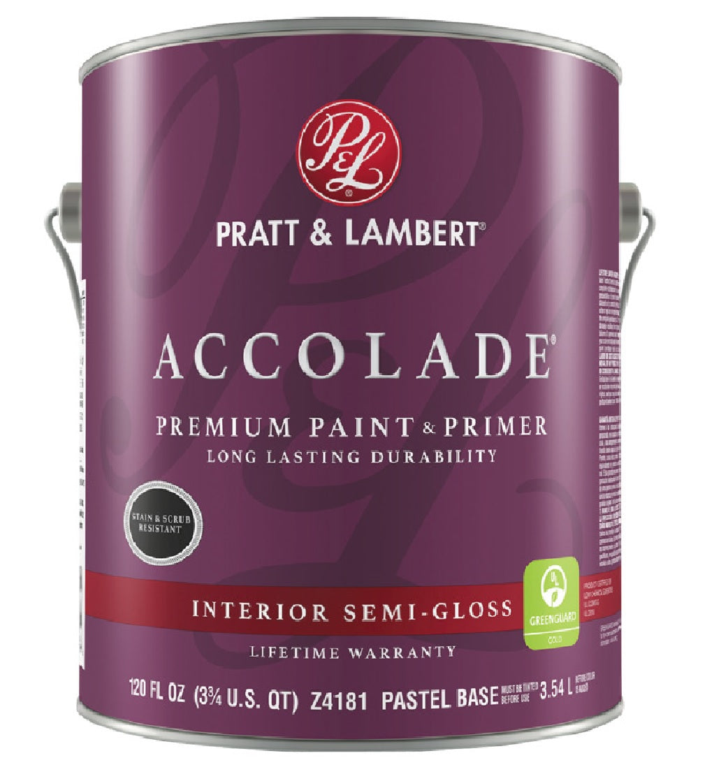 Accolade 0000Z4181-16 Latex Semi-Gloss Interior Paint, 120 Ounce