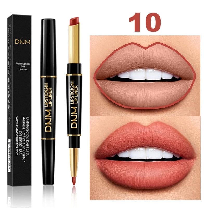 Double Ended Matte Lipstick Long Lasting Waterproof Lipsticks