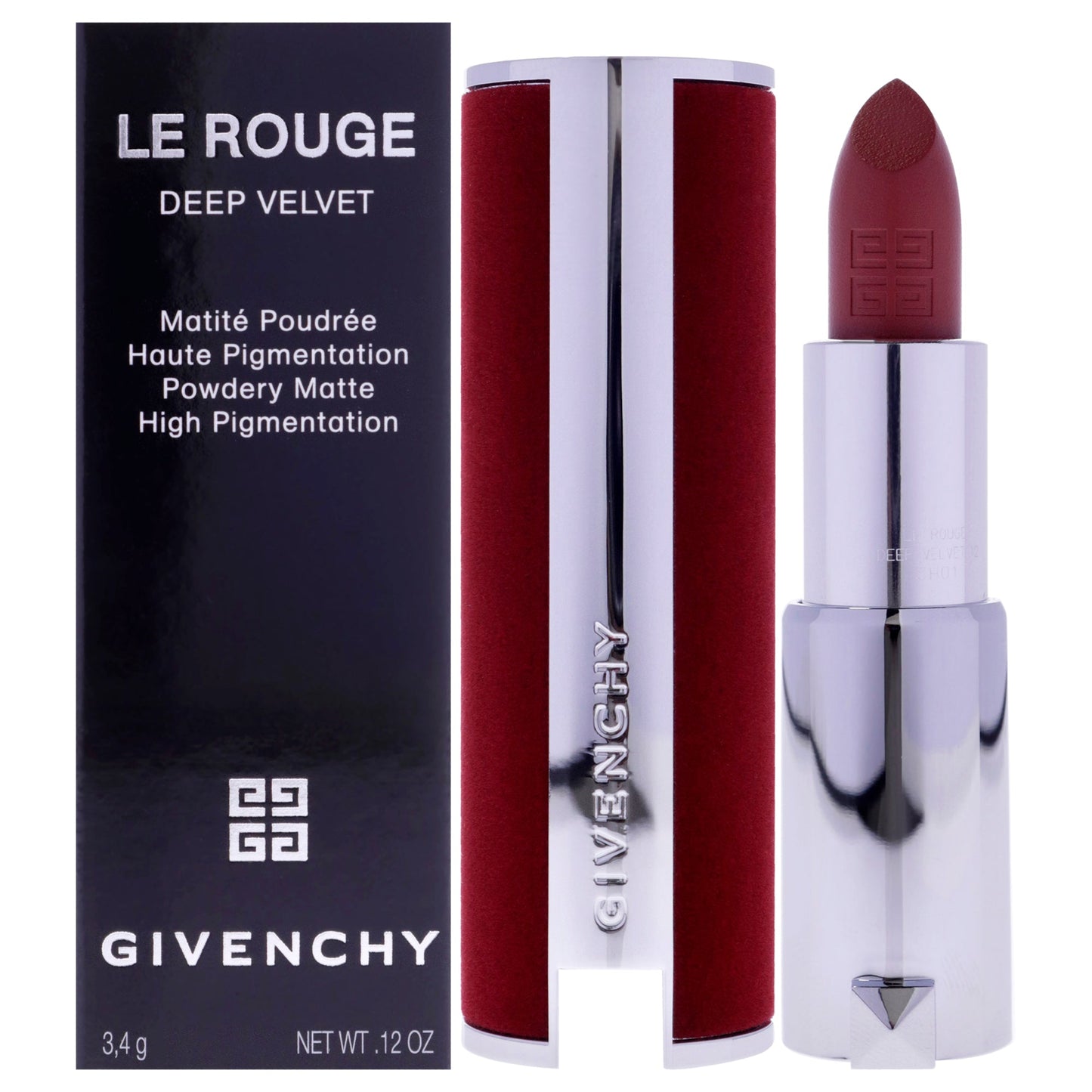 Le Rouge Deep Velvet Matte Lipstick - N12 Nude Rose by Givenchy for Women - 0.11 oz Lipstick