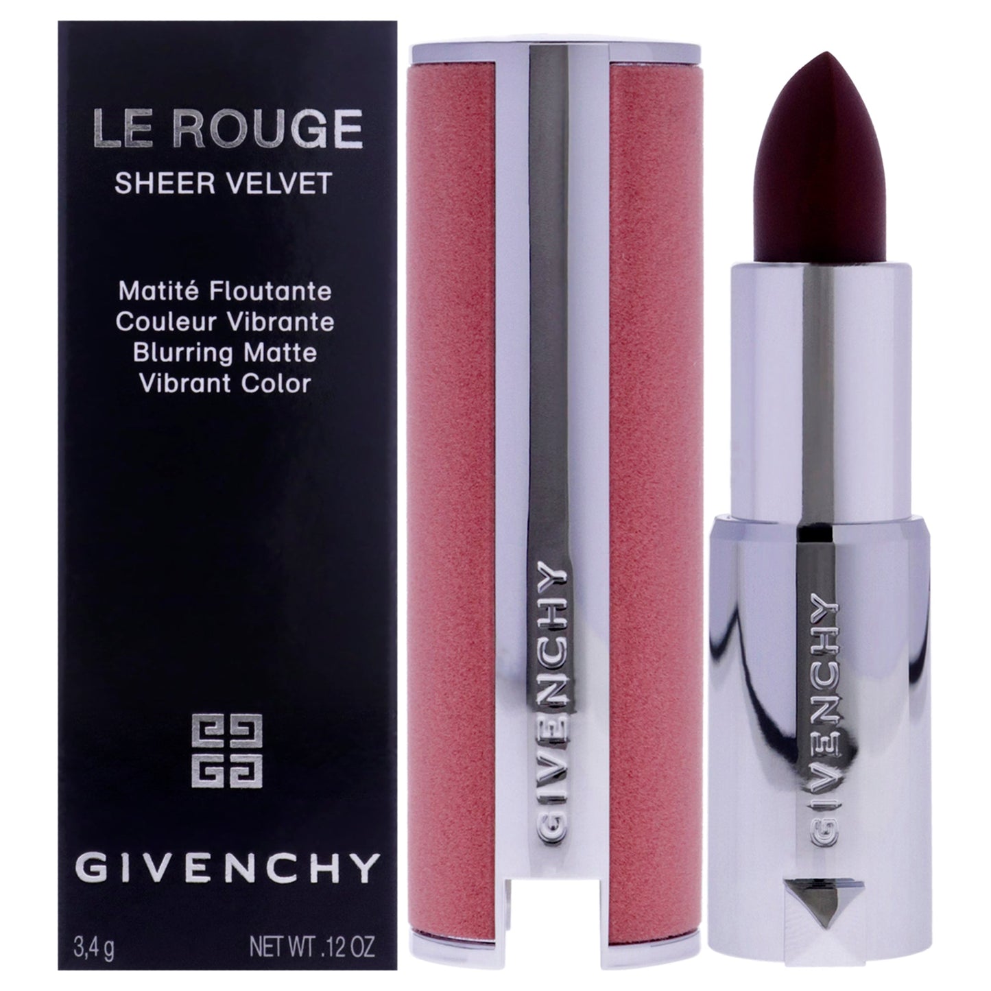 Le Rouge Sheer Velvet Matte Lipstick - N39 Rouge Grenat by Givenchy for Women - 0.11 oz Lipstick
