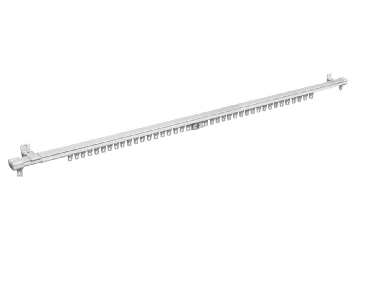 Kenney KN43/1P Traverse Curtain Rod, White, 150 Inch L
