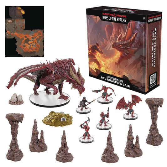 D&D Icons Realms Adventure In Box Red Dragon's Lair