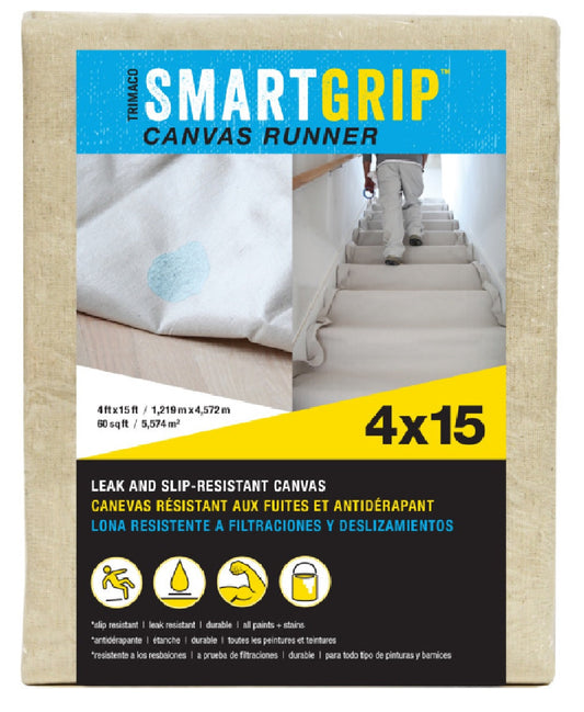 Trimaco 85438 Smart Grip Drop Clot, Canvas