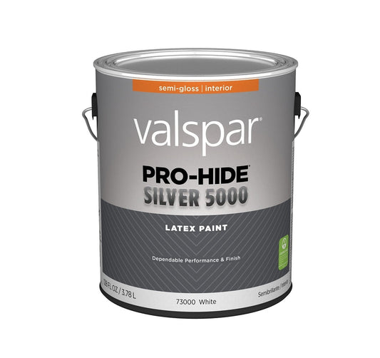 Valspar 028.0073000.007 Pro-Hide Silver 5000 Latex Paint, 1 Gallon