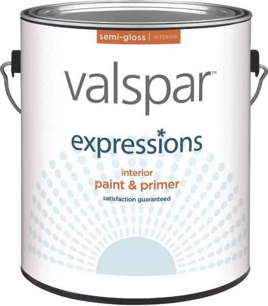 Valspar 17061 Expressions Interior Latex Paint, White, 1 Gallon
