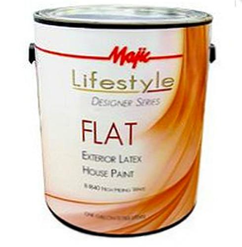 Majic Lifestyle 8-1840-1 Exterior Designer Flat House Latex Paint, White