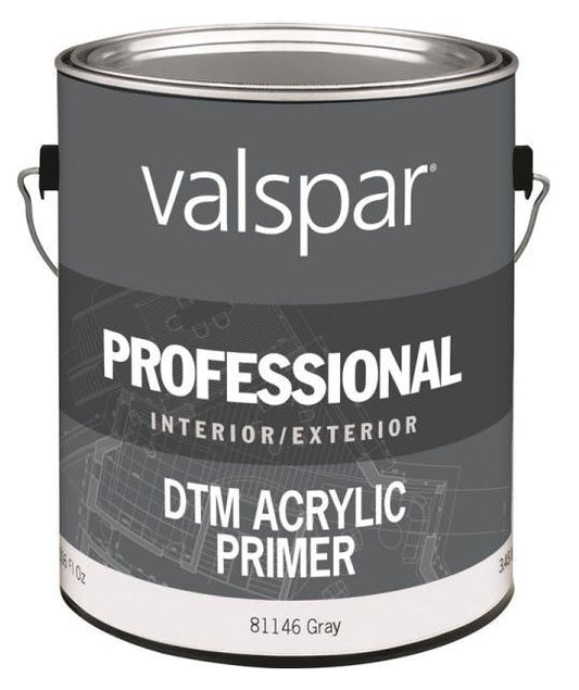 Valspar 81146 Professional Direct to Metal Acrylic Primer Paint, 1 Gallon, Gray