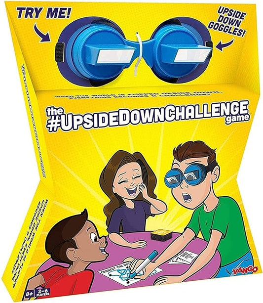 UpsideDownChallenge Game for Kids & Family - Complete Fun Challenges with Upside Down Goggles - Hilarious Game for Game Night and Parties - Ages 8+