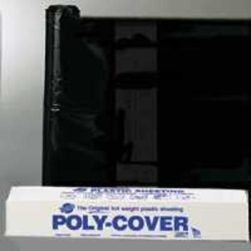 LBM Poly 6X20-B Polyethylene Sheeting, 20' x 100', Black