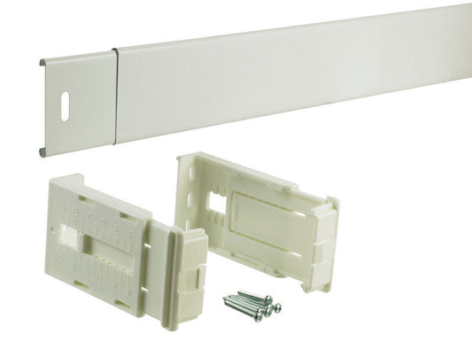 Kenney KN506AP Wide Pocket Rod, White, 28" to 48"