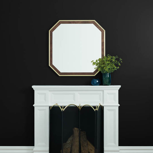 A beautiful home interior room painted in Blackest, the perfect black paint from Clare. Blackest is a deep, dramatic black paint color with the power to make a space pop. Shop now and get premium, zero VOC paint delivered to your door.